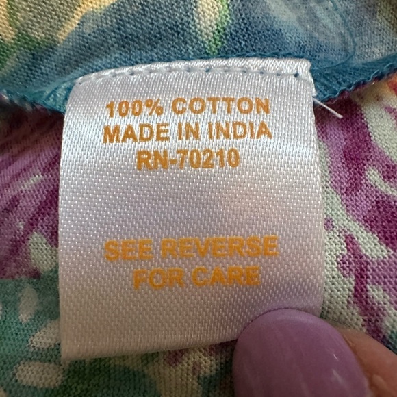 Vintage 90’s floral house dress Mumu La Cera EUC like new size L coastal grandma - Picture 7 of 7